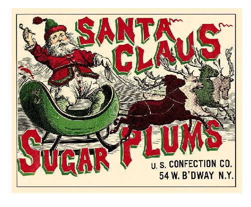 Vintage Style Metal Sign Santa Claus MS962