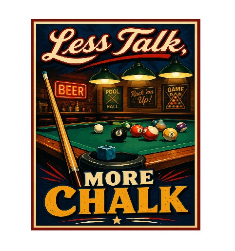MS455 Vintage Style Metal Sign Pool Game