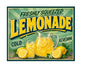 MS674 Vintage Style Metal Sign Lemonade