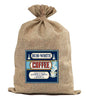 BUR51  Burlap Bag Vintage Style Bag Coffee Bob White