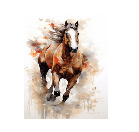 MS270    Metal Sign Wall Art Horse