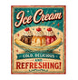 MS462 Vintage Style Metal Sign Ice Cream Sundae