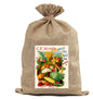 BUR97 Burlap Bag Vintage Style Bag Garden Seeds Vegetables