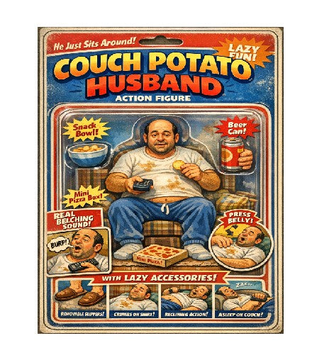 MS367 Retro Style Funny Metal Sign The Couch Potato