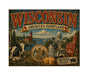 MS660 Vintage Style Metal Sign Wisconsin