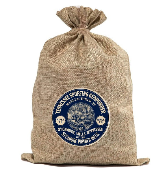 BUR69 Burlap Bag Vintage Style Bag Civil war Powder