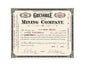 MS332 Vintage Style Metal Sign Mining Company Stocks Grenoble