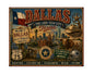 MS761 Vintage Style Metal Sign Dallas