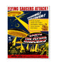Vintage Style Metal Sign Horror Film Earth V The Flying Saucers MS903