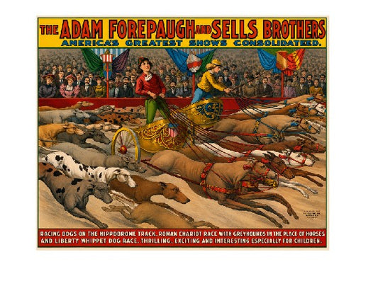 MS321 Vintage Style Metal Sign Adam Forepaugh and Sells Brothers