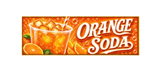 SS50 Metal Sign Orange Soda
