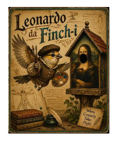 MS565 Vintage Style Metal Sign Funny Bird Sign