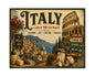 MS688 Vintage Style Metal Sign Italy