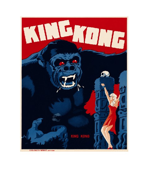 Vintage Style Metal Sign Horror Film King Kong MS880
