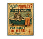 MS487 Vintage Style Metal Sign Funny Cat Sign