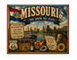 MS624 Vintage Style Metal Sign Missouri