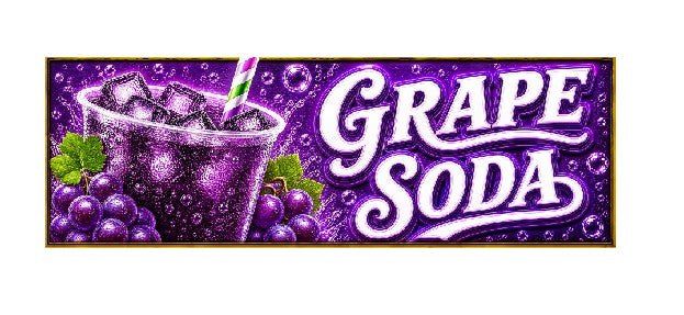 SS41 Metal Sign Grape Soda