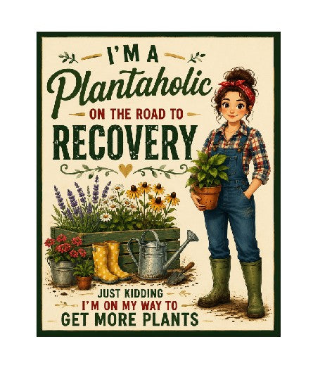 MS407 Vintage Style Metal Sign Plants Funny Sign
