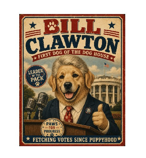 MS519 Vintage Style Metal Sign Funny Dog Sign
