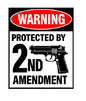 MS255 Vintage Style Metal Sign Warning