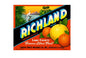 MS98 Crate Label Vintage Style Sign Metal Wall Deco Citrus Fruit