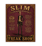 MS845 Vintage Style Metal Sign Slim The Human Skeleton