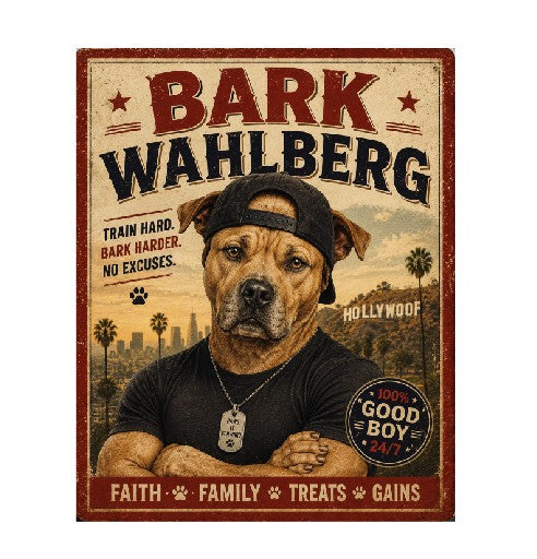 MS551 Vintage Style Metal Sign Funny Dog Sign