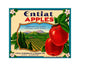 MS145  Crate Label Vintage Style Sign Metal Wall Deco Apples Entiat
