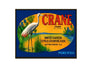 MS134    Crate Label Vintage Style Sign Metal Wall Deco Citrus Crane