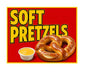MS756 Vintage Style Metal Sign Soft Pretzels