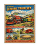 MS216   Vintage Style Tin Toy Metal Sign Electric Train Set