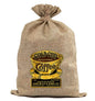 BUR53 Burlap Bag Vintage Style Bag Coffee Gold Cup