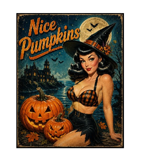 MS667 Vintage Style Metal Sign Halloween