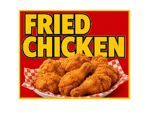 MS769 Vintage Style Metal Sign Fried Chicken