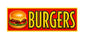 SS06 Metal Sign Burgers