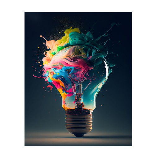 MS272    Metal Sign Wall Art Light Bulb