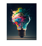 MS272    Metal Sign Wall Art Light Bulb