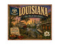 MS613 Vintage Style Metal Sign Louisiana