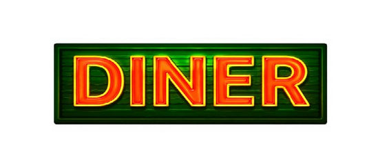 SS01 Metal Sign Diner