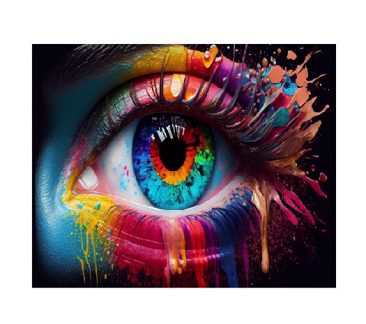 MS274 Metal Sign Wall Art Eye
