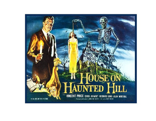 Vintage Style Metal Sign Horror Film House on Haunted Hill MS912