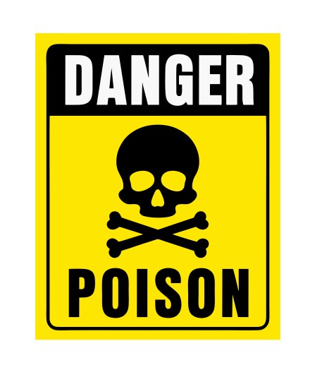 Vintage Style Metal Sign Danger Poison MS930