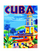 MS275 Metal Sign Wall Art Cuba