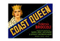 MS107  Crate Label Vintage Style Sign Metal Wall Deco Broccoli Coast Queen