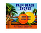 MS151 Crate Label Vintage Style Sign Metal Wall Deco Citrus Fruits Palm Beach