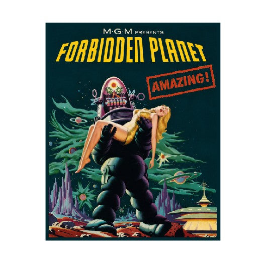 Vintage Style Metal Sign Horror Film Forbidden Planet MS905