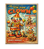 MS211   Vintage Style Tin Toy Metal Sign Clown