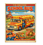 MS212   Vintage Style Tin Toy Metal Sign School Bus