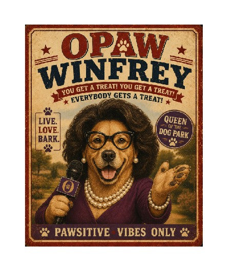 MS520 Vintage Style Metal Sign Funny Dog Sign