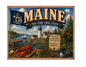 MS616 Vintage Style Metal Sign Maine